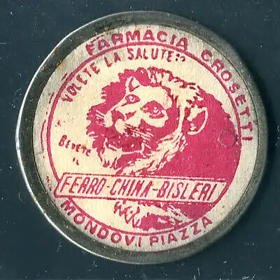 Apotheke Löwenkreuze (magenta rot) Bedarfsmarke