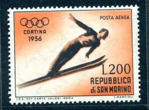 Luftpost 200 l. Olympische Spiele Cortina