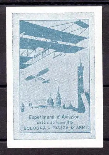 Erinnofilo Luftfahrtversuche Bologna 1910