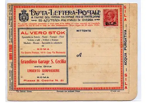 Nationalmannschaft 44 Al vero Stok - B.L.P frankiert mit Cent. 10