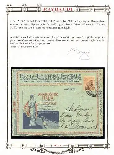 B.L.P (Nationale 31) frankiert mit ordentlicher Briefmarke