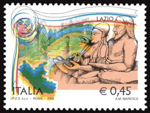 Regionen Italiens 2006 Latium verschobene Farbvarianten