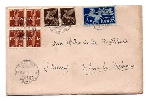 Späte Verwendung von Briefmarken des Königreichs im Zeitraum der Republik 2.7.46