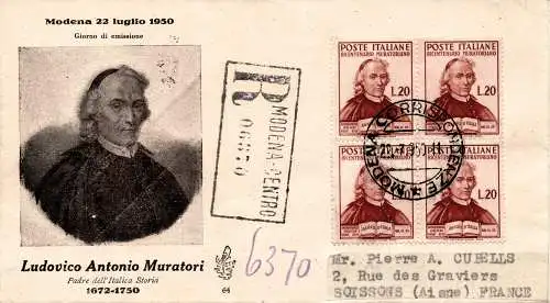 Maurer Viertel auf Umschlag FDC Venetia Racc