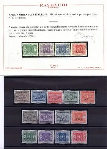 Italienisches Ostafrika - Steuermarken Nr. 1/13 MNH