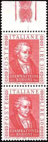 Giambattista Bodoni Papiersorte zusammengefasst