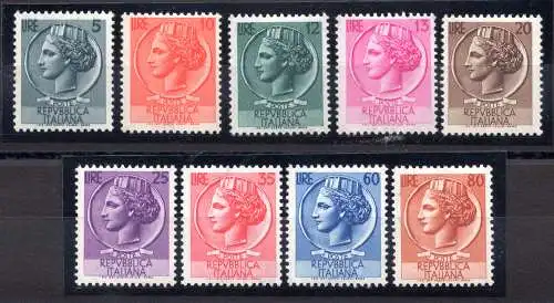 Syrakus Rad Serie Nr. 710/718 MNH