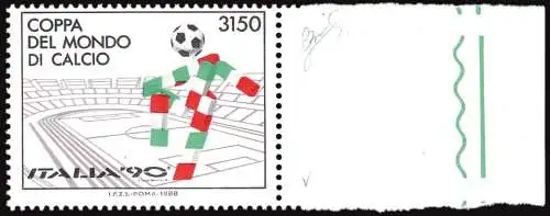 Calcio Italia 90 Lire 3.150 Sorten grüner Boden