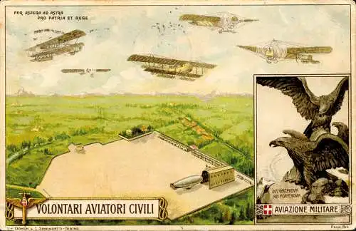 Postkarte Associazione Aviatori Aeronauti d'Italia