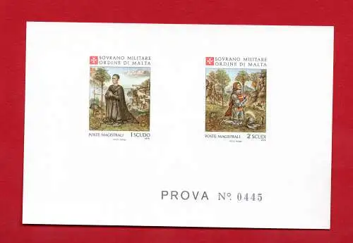 SMOM 1979 Natale Pinturicchio Nr. 173/174 Druckprobe Serie