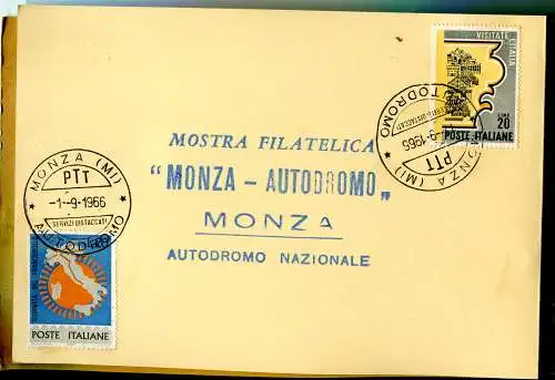 Das Auto in den Briefmarken - Autodromo di Monza 1966