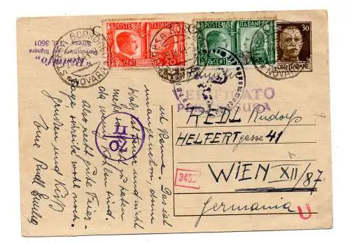 Bruderschaft auf Postkarte Cent. 30 Imperiale