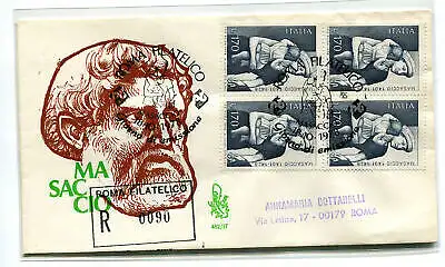 Italien FDC Venetia 1978 Masaccio Viertelreise Racc. für Italien