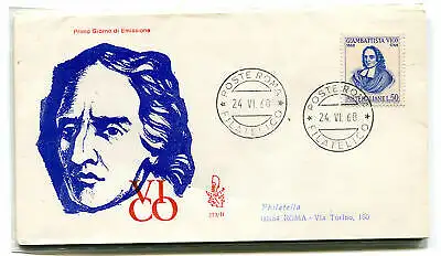 Italien FDC Venetia 1968 Vico reiste nach Italien