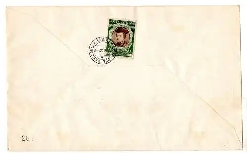 Venetia Cent. Briefmarken Päpstlicher Bogen Nr.1 Umschlag