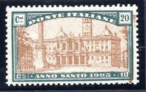 Anno Santo Cent. 20 mit Druckfläche