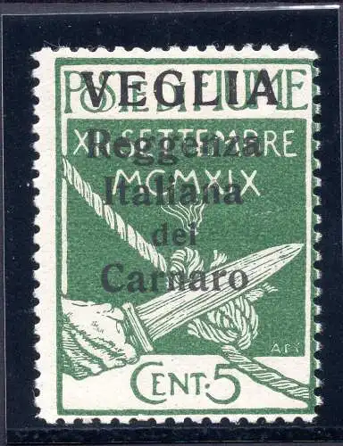 Veglia - Reggenza Italiana del Carnaro n.1