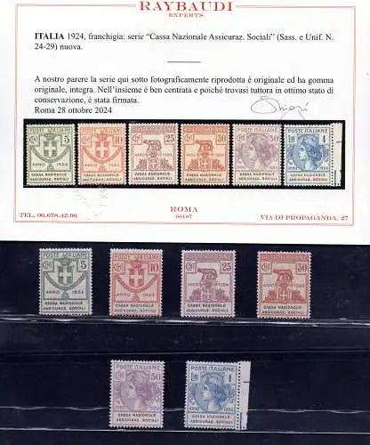 Parastatali Cassa Naz. Assic. Sozialnr. 24/29 Zertifikat - MNH