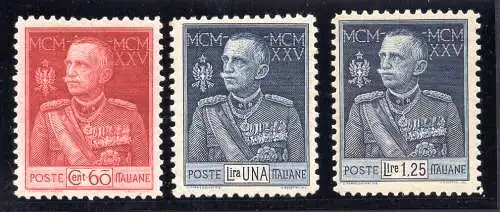 Jubiläum des Königs Nr. 189/191 Verzahnung 11 - MNH