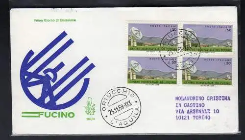 Italien FDC Venetia 1968 Schmiede Viertel gereist nach Italien 868