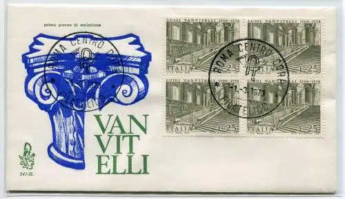 Italien FDC Venetia 1973 Vanvitelli Viertel nicht gereist