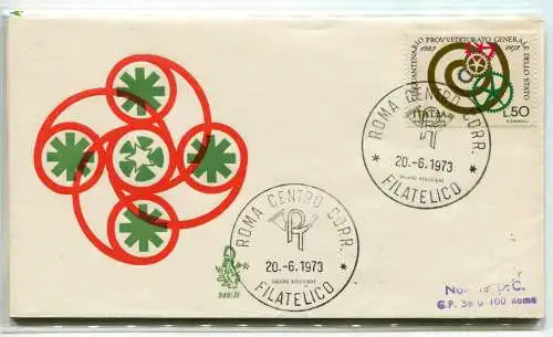 Italien FDC Venetia 1973 Provveditorato voyata per l'Italia