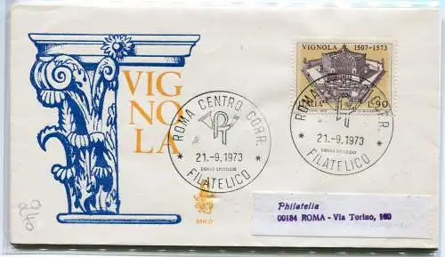 Italien FDC Venetia 1973 Vignola reiste nach Italien