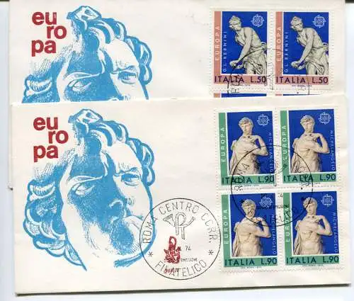 Italien FDC Venetia 1974 Europa Viertel nicht gereist