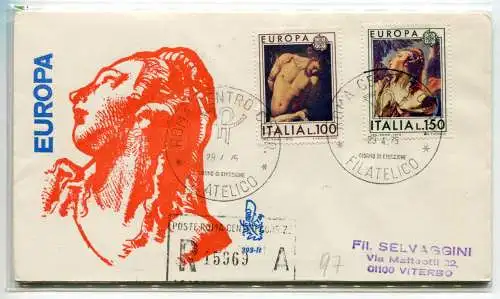 Italien FDC Venetia 1975 Europa gereist Racc. für Italien