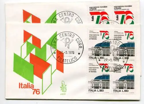 Italien FDC Venetia 1976 Italien '76 Viertel nicht gereist