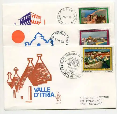 Italien FDC Venetia 1976 Touristische Reise nach Italien