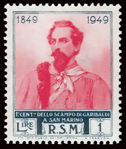 Garibaldi Lire 1 filigranes Rad III