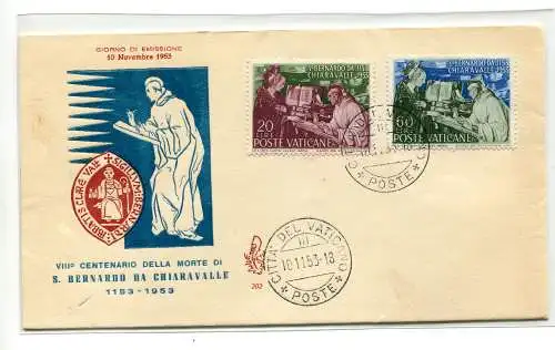 Vatikan FDC Venetia S. Bernardo nicht gereist