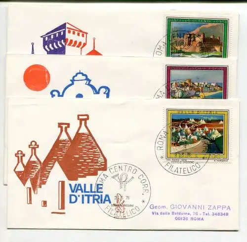 Italien FDC Venetia 1976 Touristische Reise nach Italien