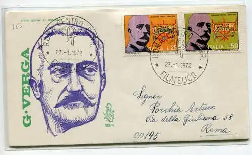 Italien FDC Venetia 1972 Stab reiste nach Italien 995