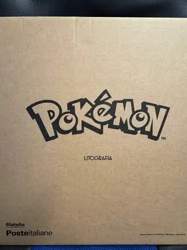 FOLDER ITALIA 2023 Nummerierte Lithographie Pokemon Italienische Post