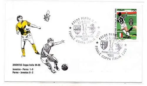 Juventus Calcio Coppa Italia 1995 - FDC Venetia Sonderstempel