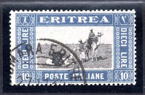 Eritrea - 1930 Kamele Lire 10 Nr. 164 gebraucht