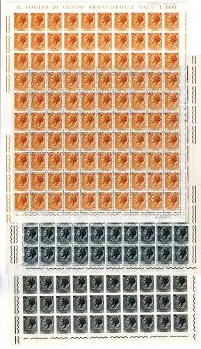 Syrakus Sterne IV - Komplette Serie 15 Werte in 100er Blättern - MNH