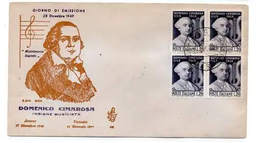 Cimarosa - Der FDC Venetia Club Umschlag - Vintage Fälschung