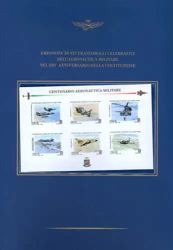 Folder Centenario Aeronautica 2023 - Gemeinschaftsausgabe