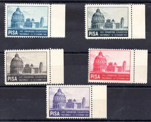 Pisa XVII Eucharistischer Kongress - Privatausgabe 1965