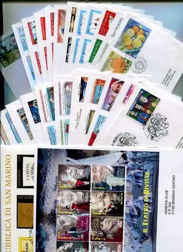 San Marino FDC Venetia 2005 kompletter Jahrgang