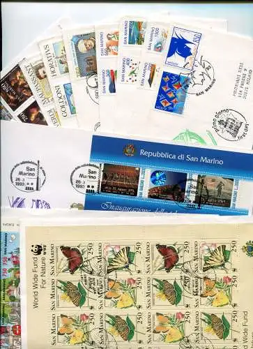 San Marino FDC Venetia 1993 kompletter Jahrgang