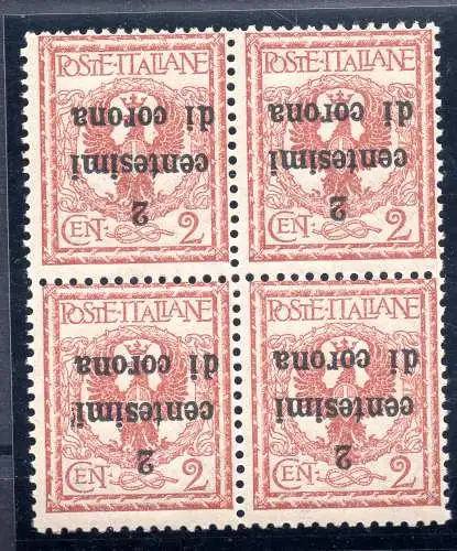 Trient und Triest - Cent. 2 von 2 Nr. 2aa umgekehrter Aufdruck - MNH