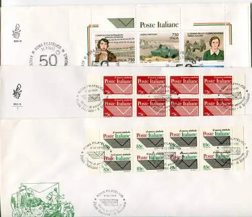 Italien FDC Venetia 1995 kompletter Jahrgang