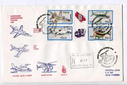 Italien FDC Venetia 1982 kompletter Jahrgang