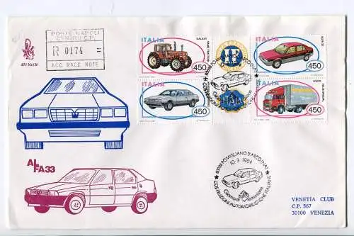 Italien FDC Venetia 1984 kompletter Jahrgang