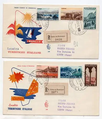 Triest A 1954 Touristica auf FDC Venetia gereist Racc.