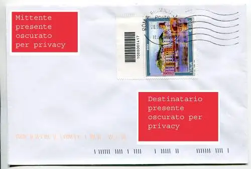 Bosa mit Barcode isoliert auf Umschlag